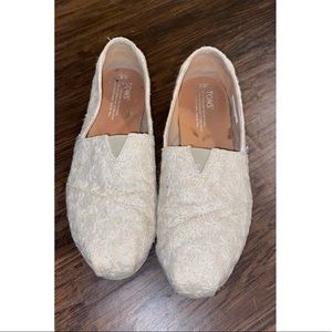 Toms Cream/Offwhite Alpargata Slip-Ons